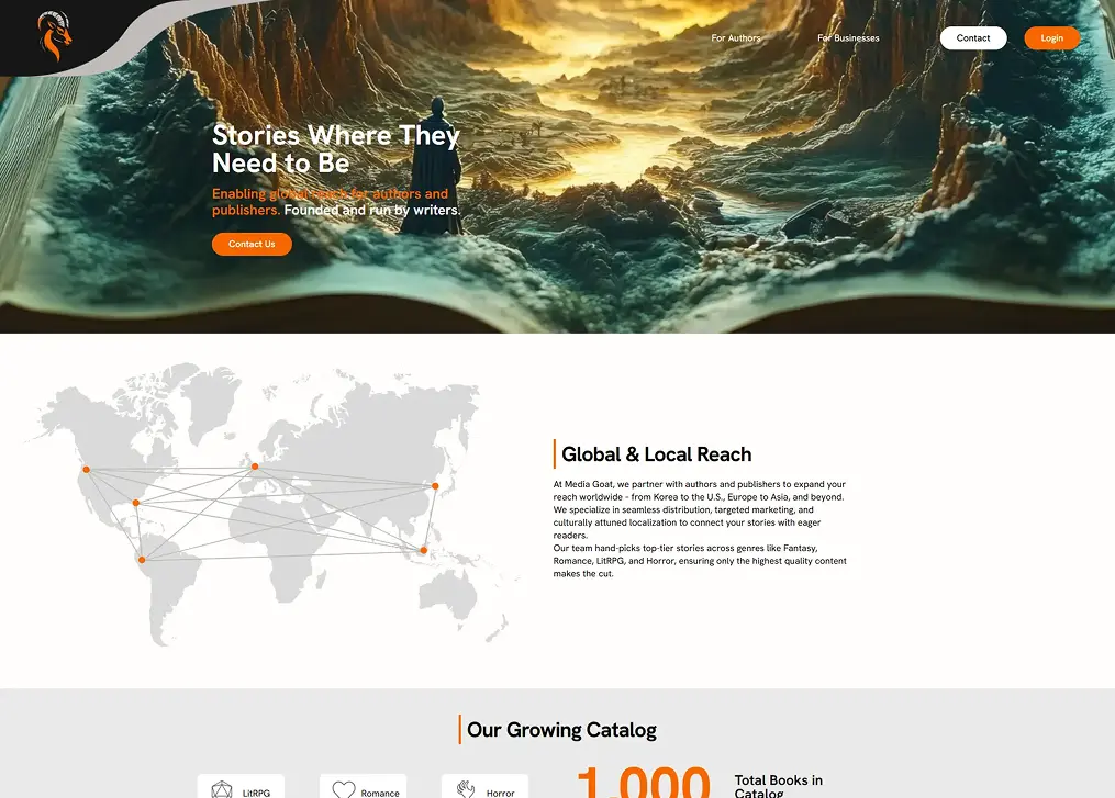 website design and development for mediagoat
