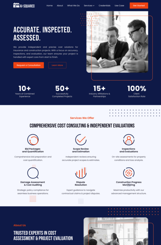 web design for ai squared