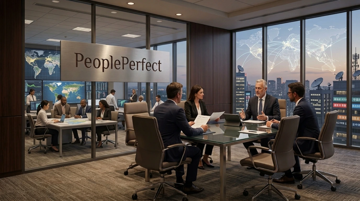 Professional business or staffing services setting