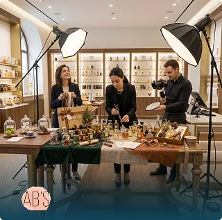 Team preparing a seasonal gifting campaign
