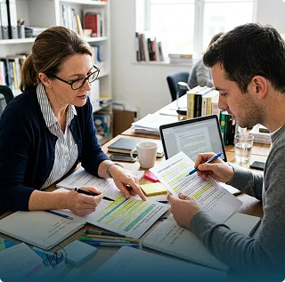 Reviewing product content against a compliance checklist